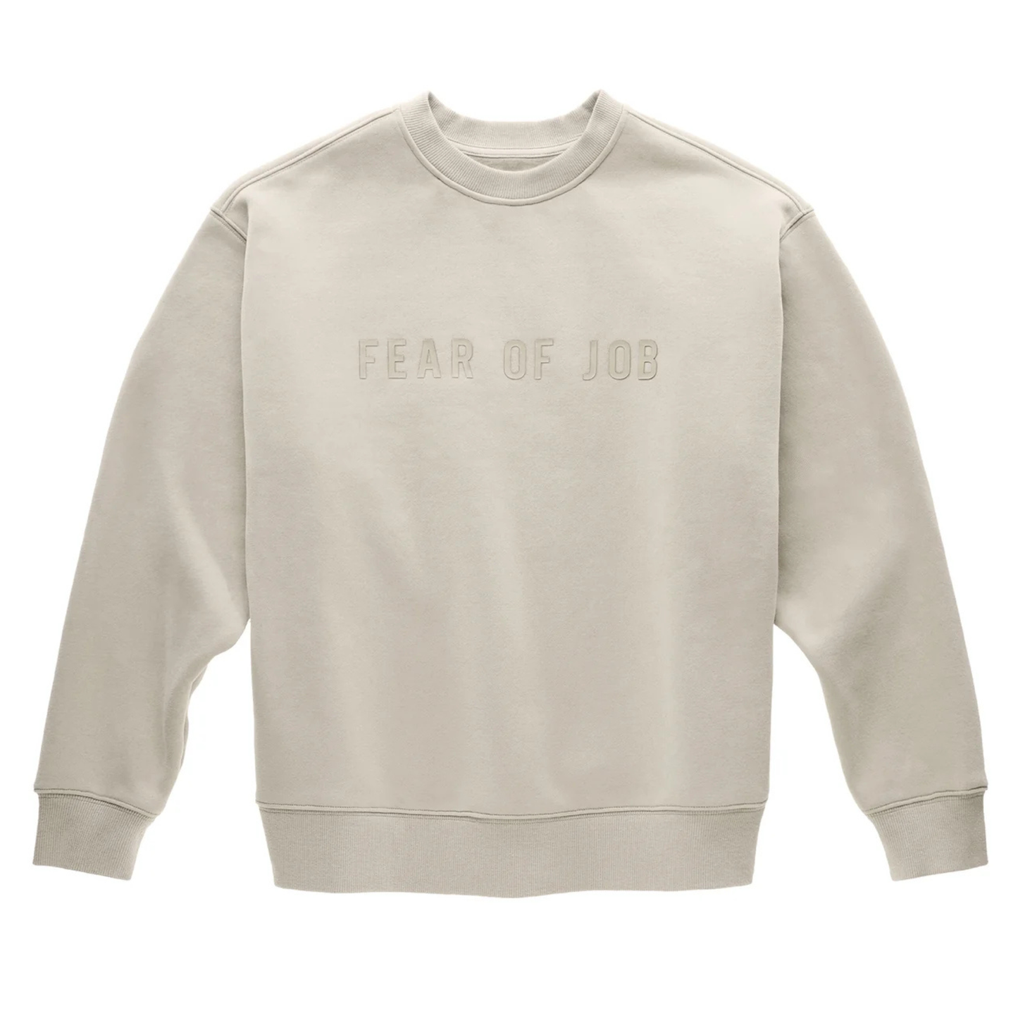 Fear of Job Crewneck - Dark Beige
