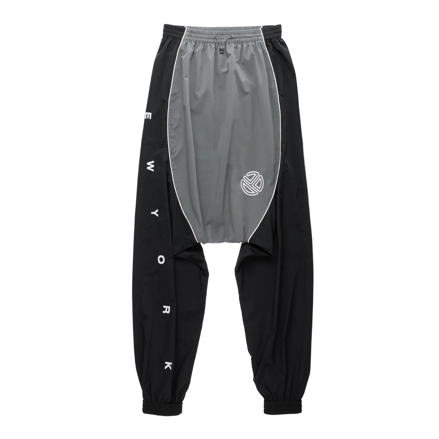 Upside Down Windbreaker Pant - Black/Grey