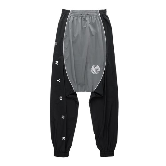 Upside Down Windbreaker Pant - Black/Grey
