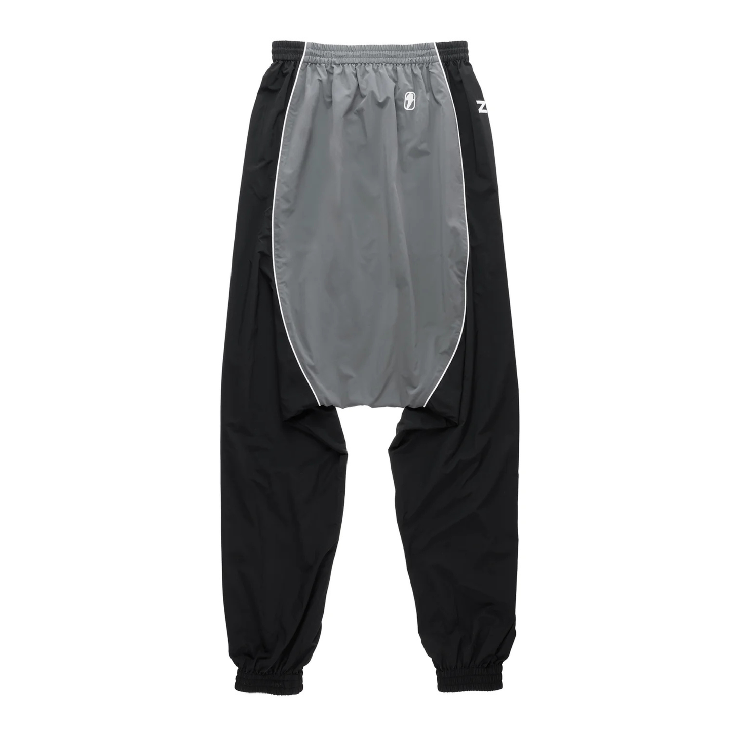 Upside Down Windbreaker Pant - Black/Grey