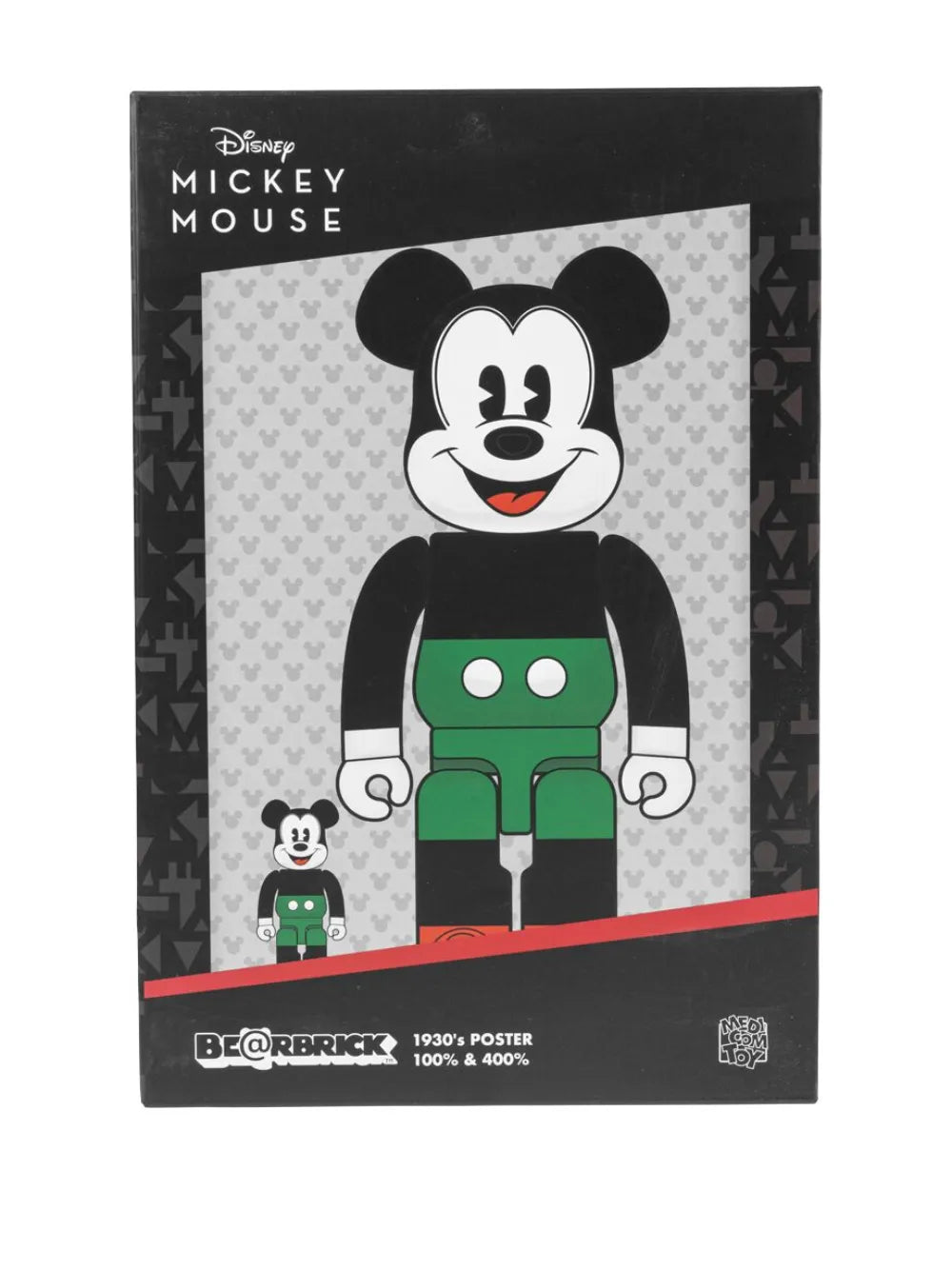 BE@RBRICK MICKY MOUSE 1930'S POSTER 100% + 400%