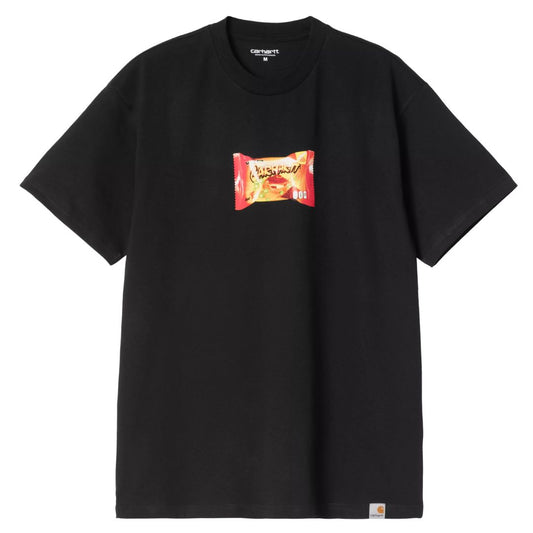 Short Sleeve Road Side Snack T-Shirt - Black
