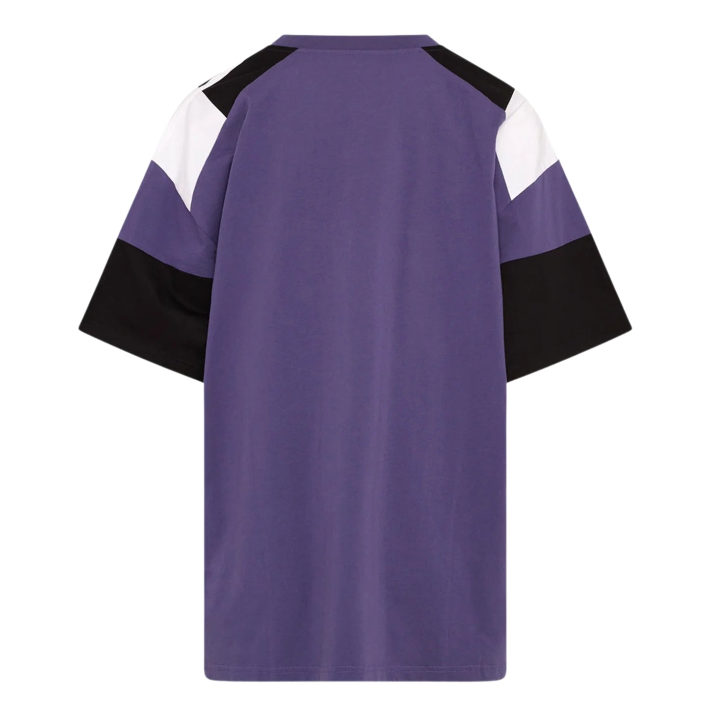 Oversized Panelled T-Shirt - Purple/Indigo