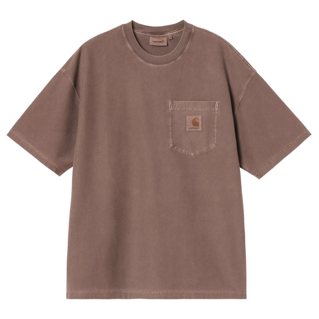 Short Sleeve Loose Pocket T-Shirt - Tobacco