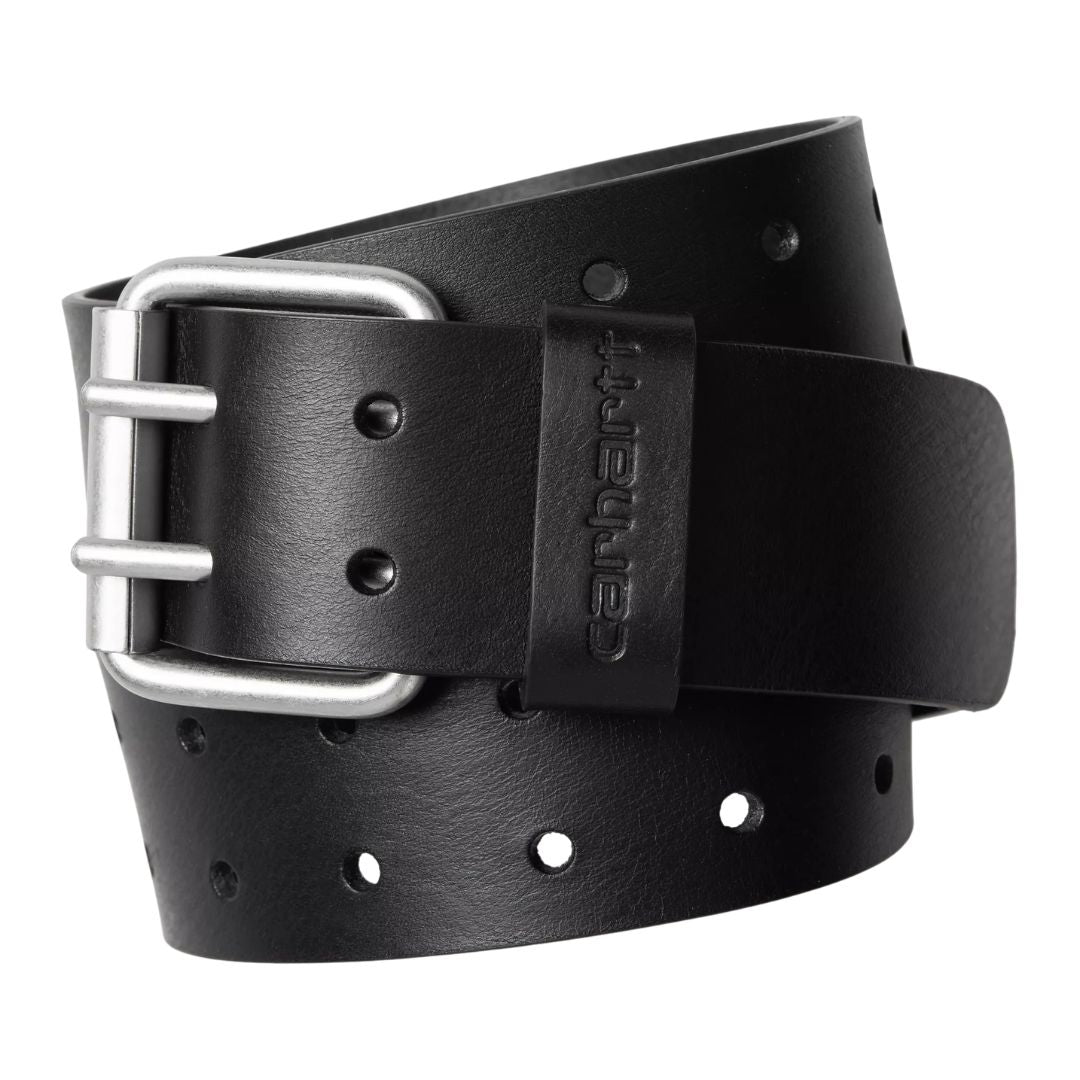 Double Script Belt - Black/Silver