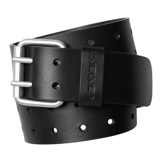 Double Script Belt - Black/Silver