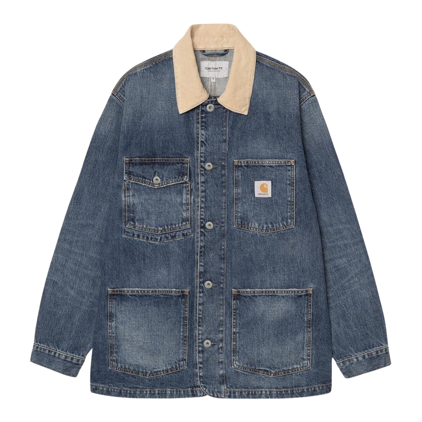 Warren Chore Coat - Blue/Dusty Hamilton Brown