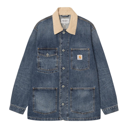 Warren Chore Coat - Blue/Dusty Hamilton Brown
