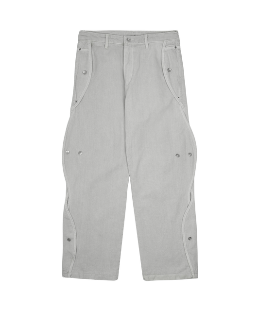 Cotton Wave Pants - Grey