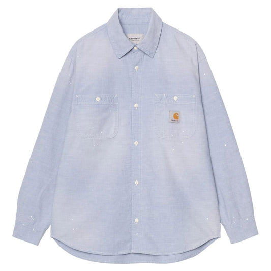 Long Sleeve Painter Shirt - Blue
