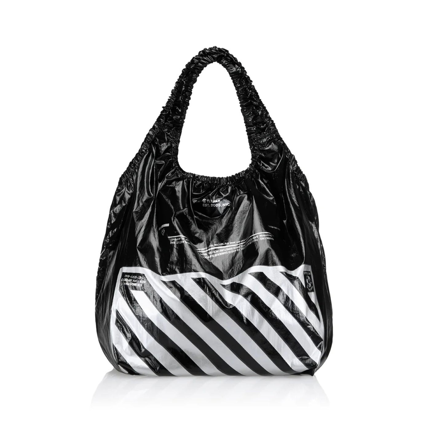 Medium Liquor Store Plastic Bag - Black