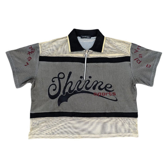 Double Layer Mesh Jersey - Cream