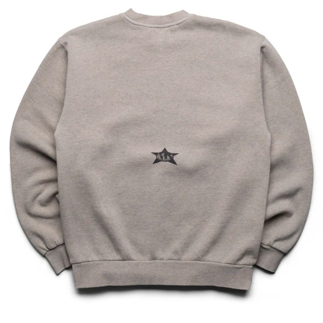 On The Front Line Crewneck - Heather Grey