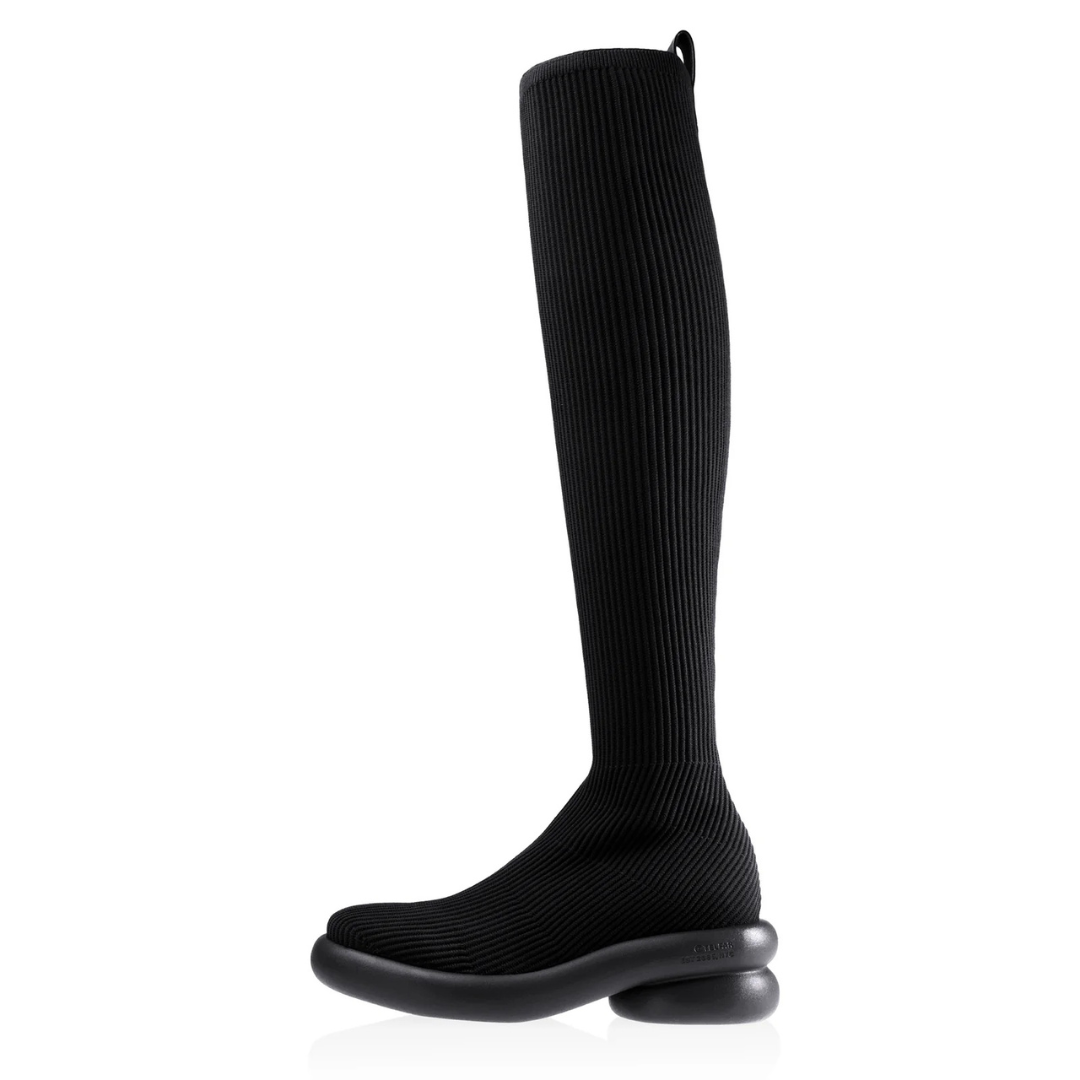 Tall knit Modular Boot - Black