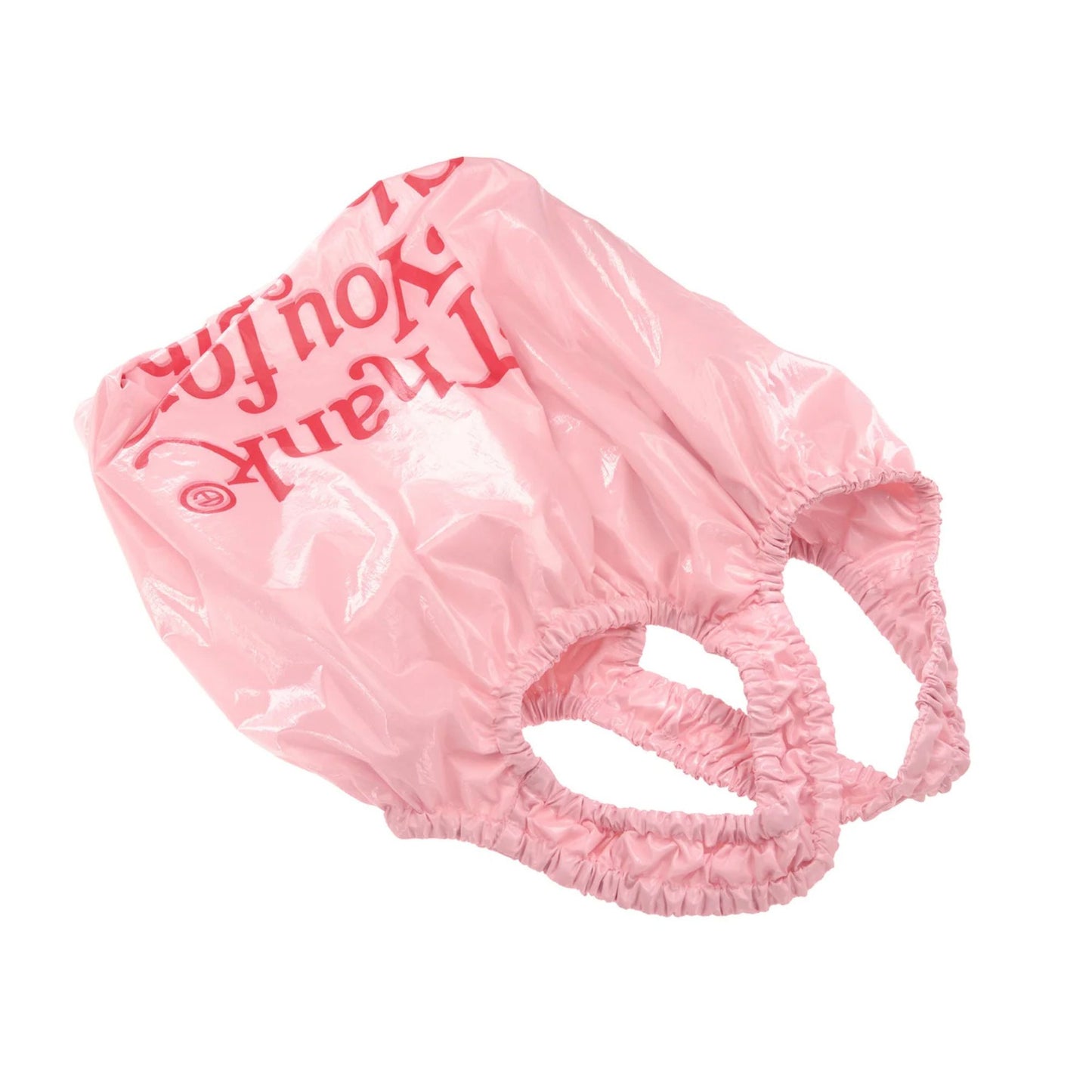 Medium Thank You Plastic Bag - Pink