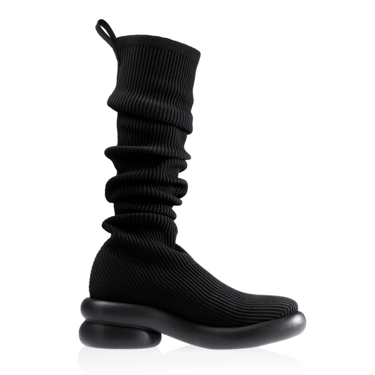 Tall knit Modular Boot - Black