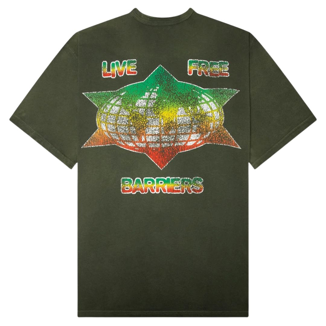 Irie Ringer Tee - Vintage Green