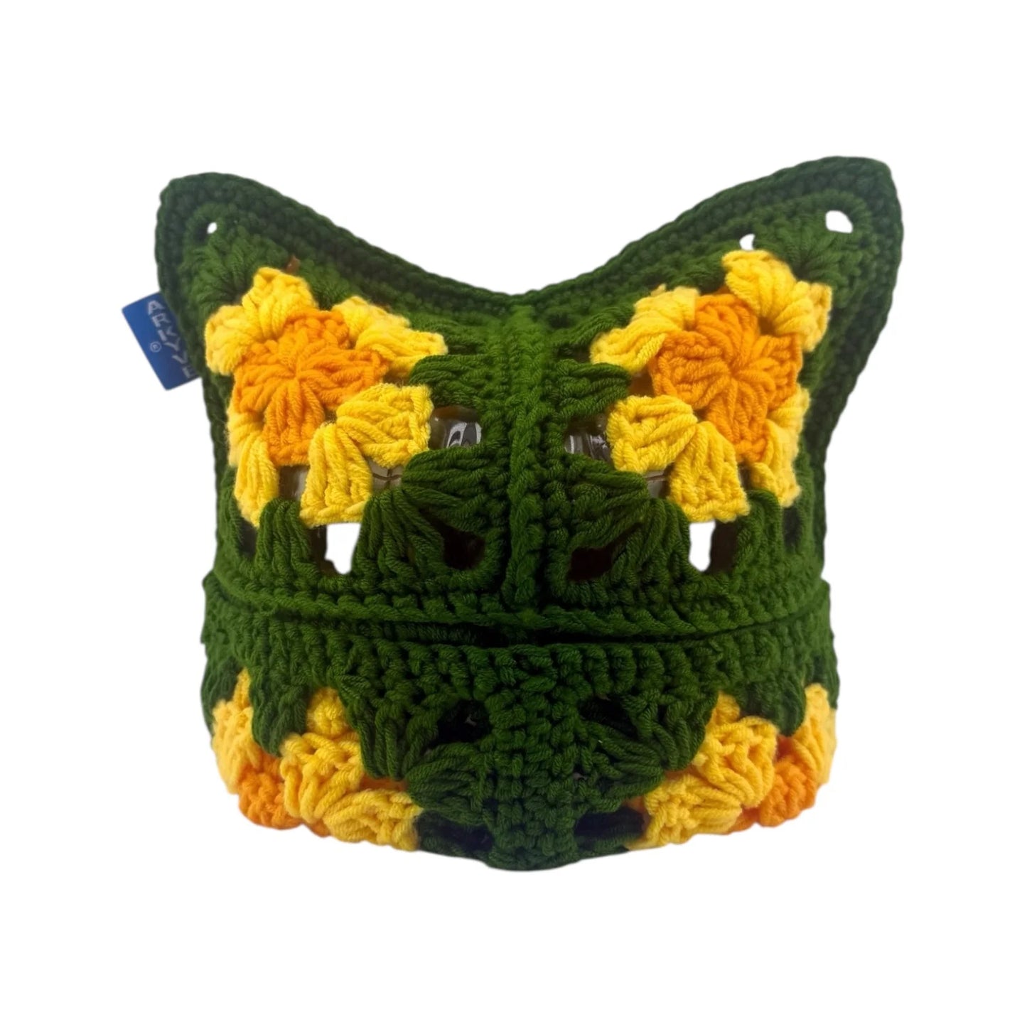 Crochet Cat Hat - Citrus