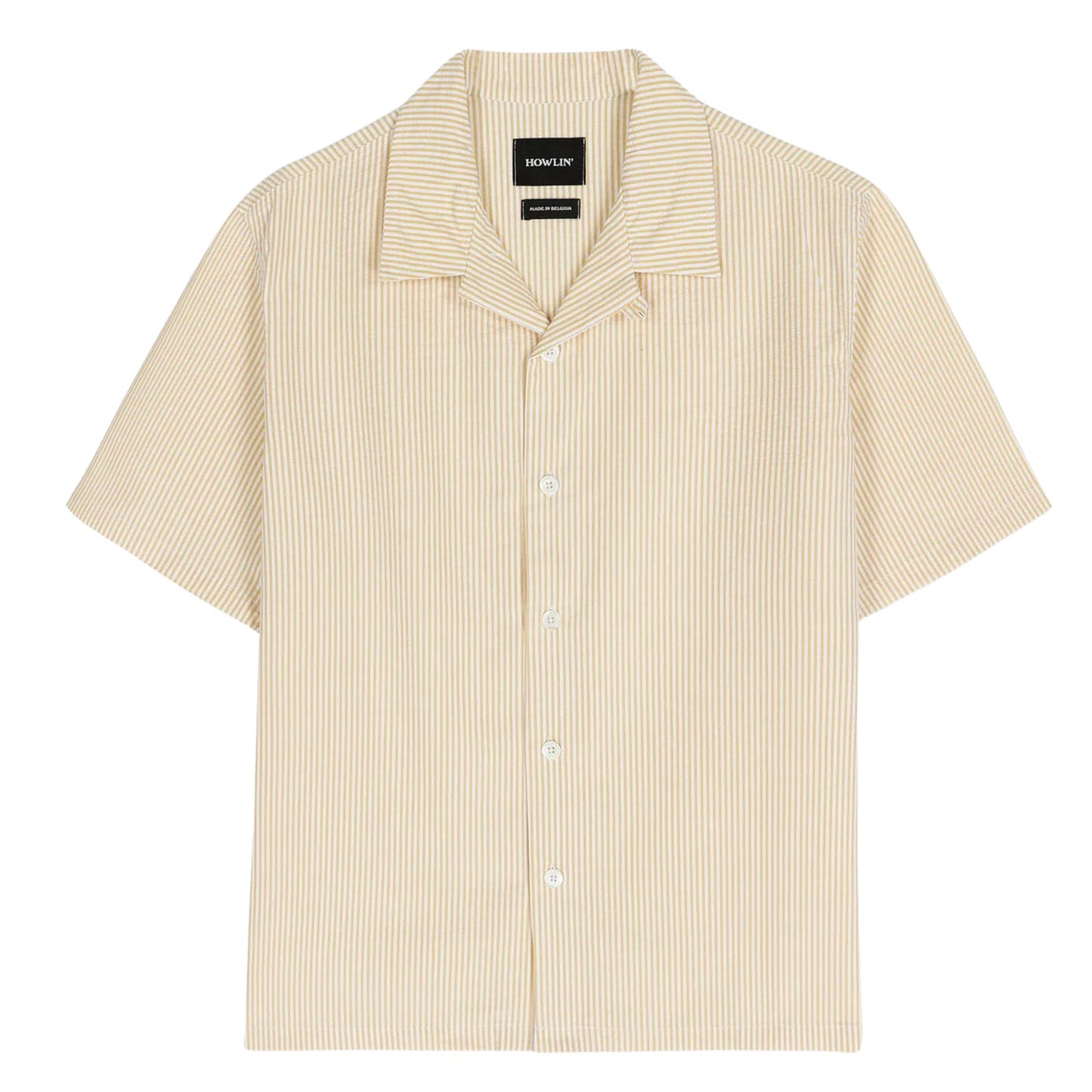 Cocktail D'Amoer Shirt Seersucker Stripes - Butter In The Sun