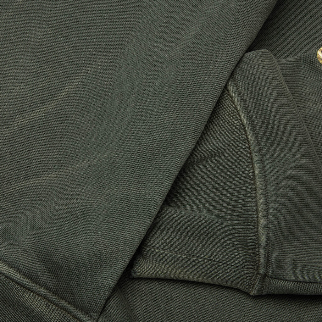 Cowrie Shell Hidden Pocket Hoodie - Vintage Green