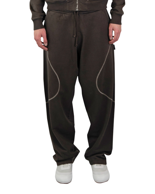 Coverstitch Movement Trackpants - Brown