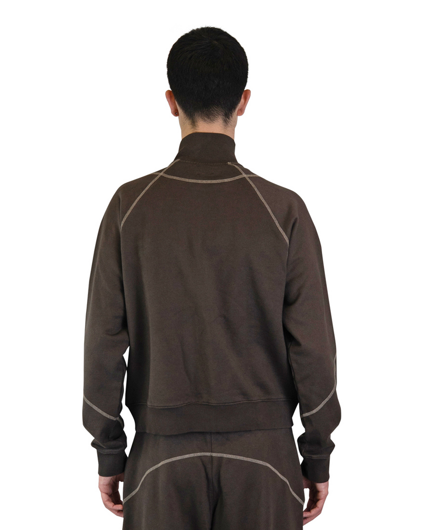 Coverstitch Track Top - Brown