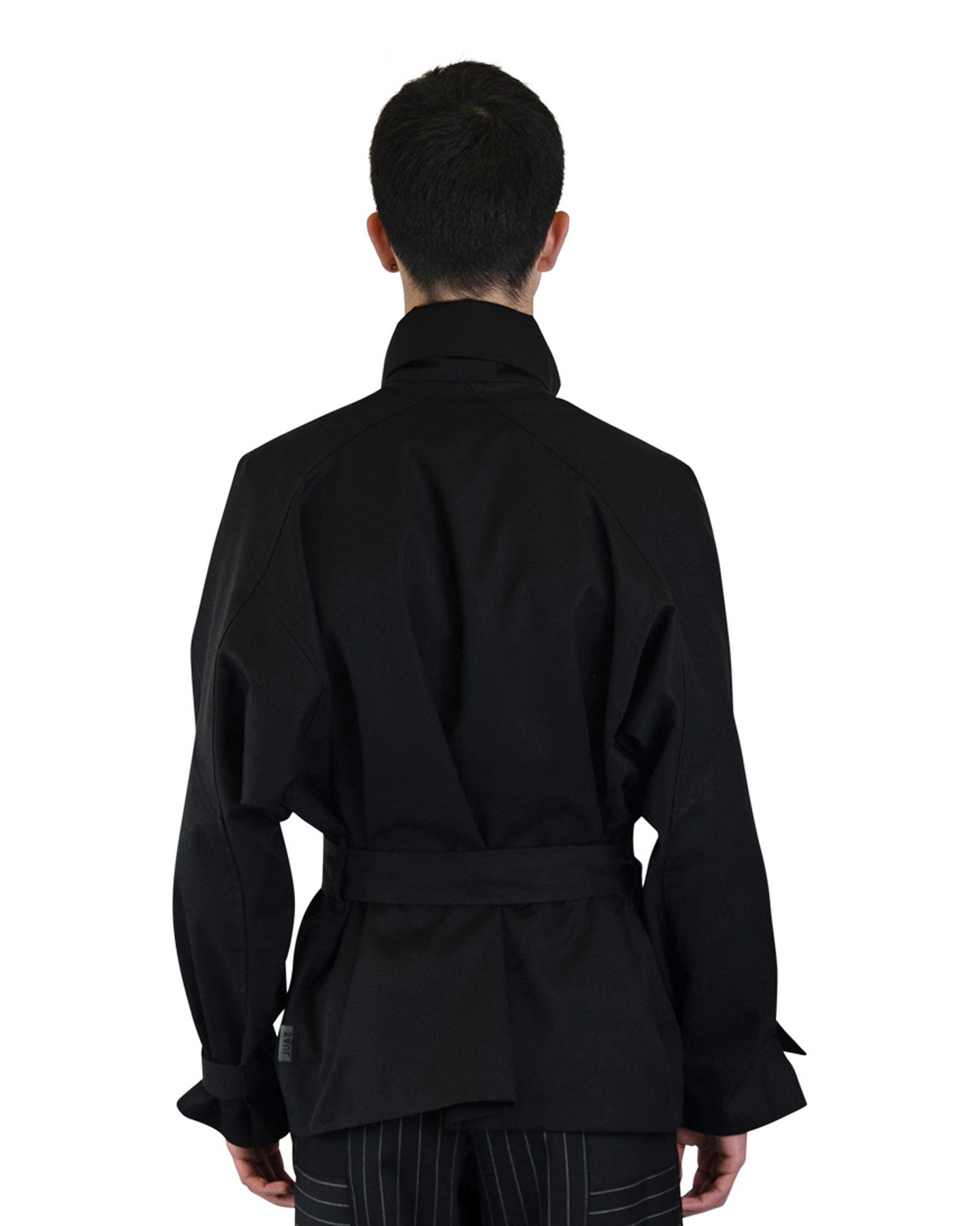 Short Trench Coat - Black