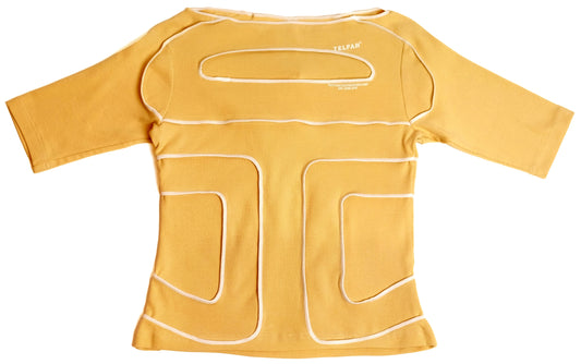 Pieced Rib Boatneck - Cream