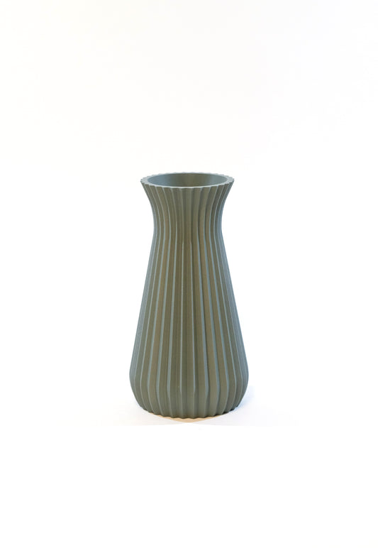 Haven Vase (No Insert) - Muted Green - 8 in