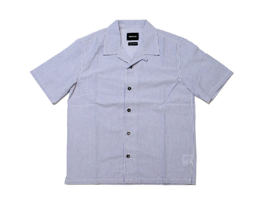 Cocktail D'Amoer Shirt Seersucker Stripes - Blue moon
