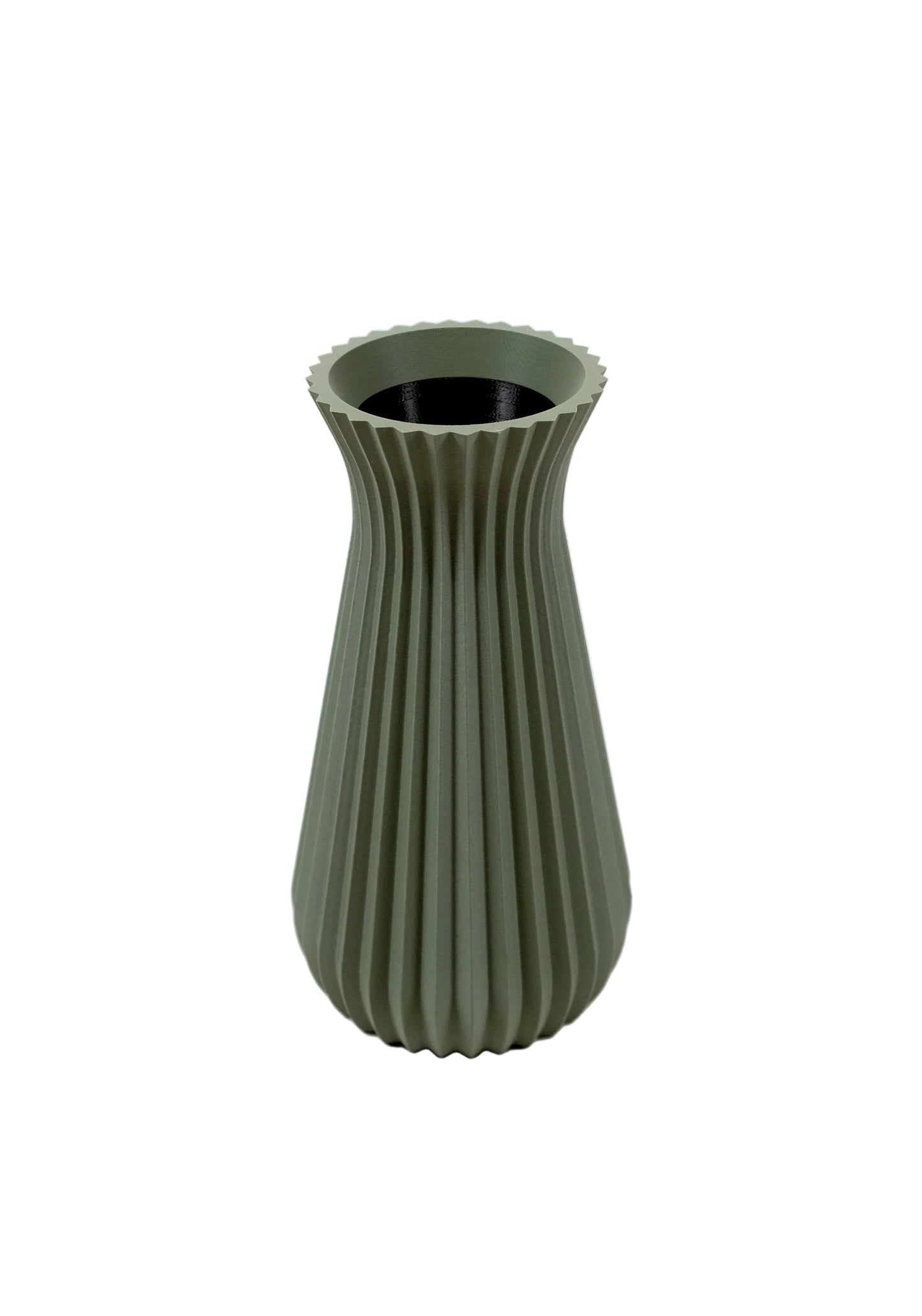 Haven Vase with Insert - Muted Green - 8 in