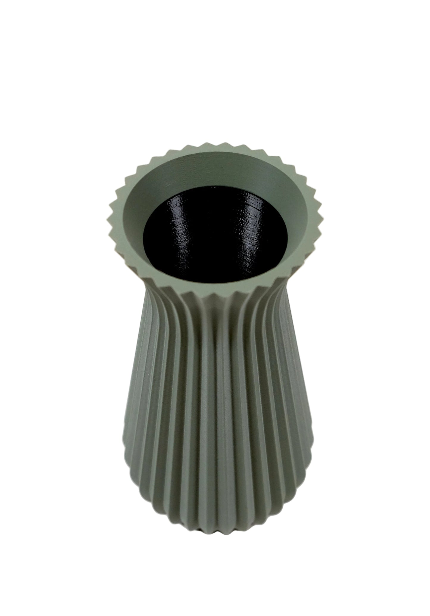 Haven Vase with Insert - Muted Green - 8 in