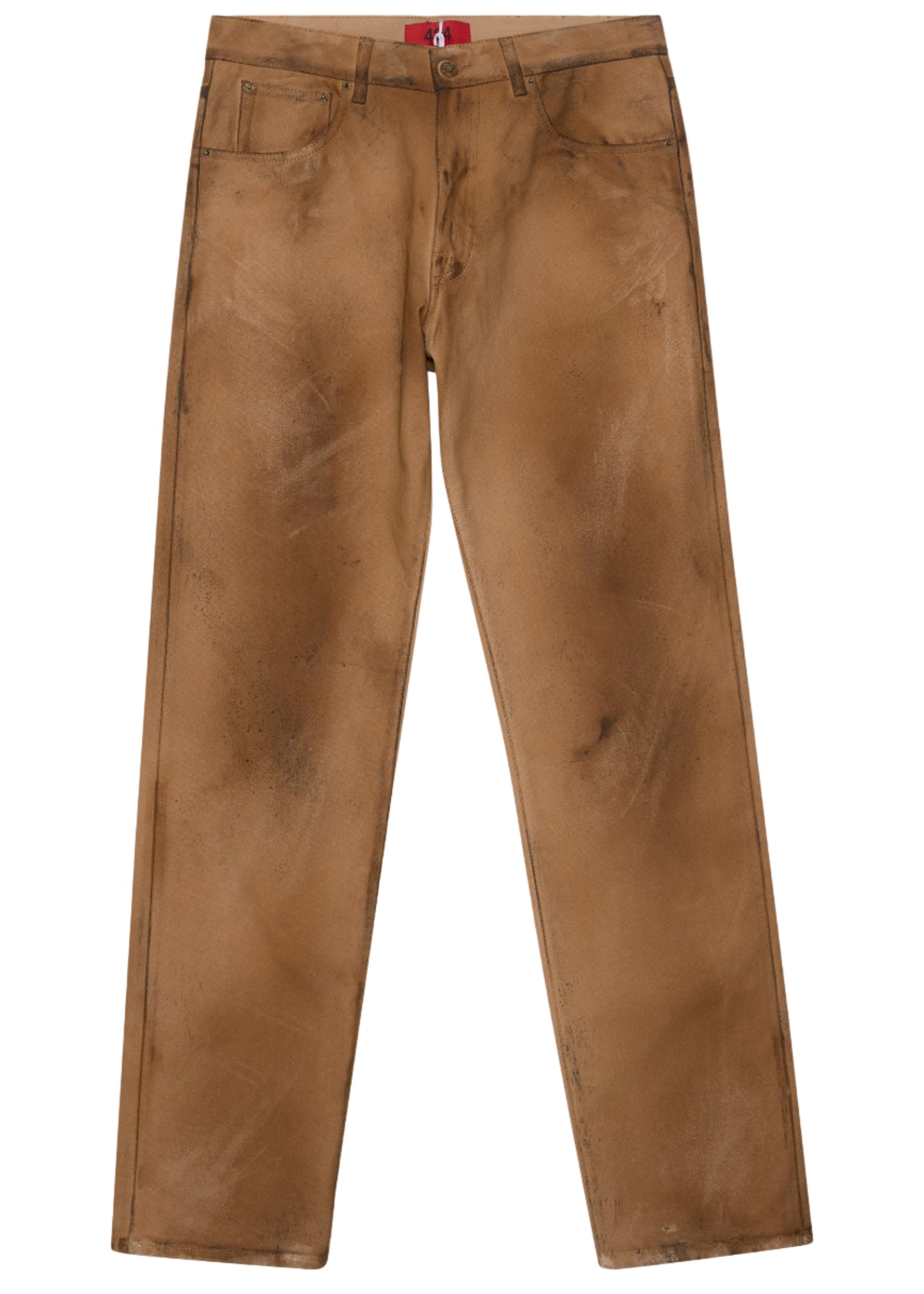 Loose Five-Pocket Raw Canvas Pant