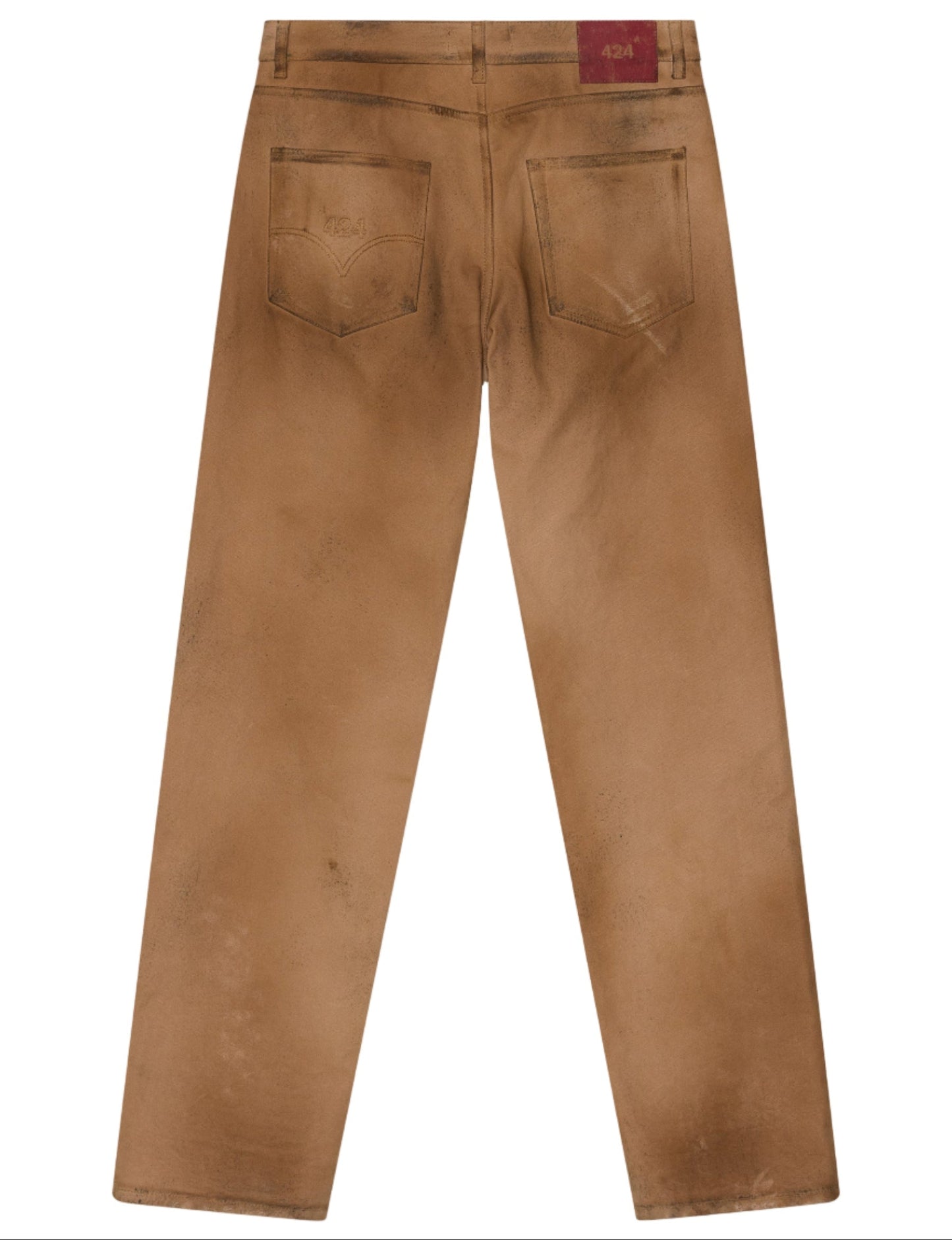 Loose Five-Pocket Raw Canvas Pant