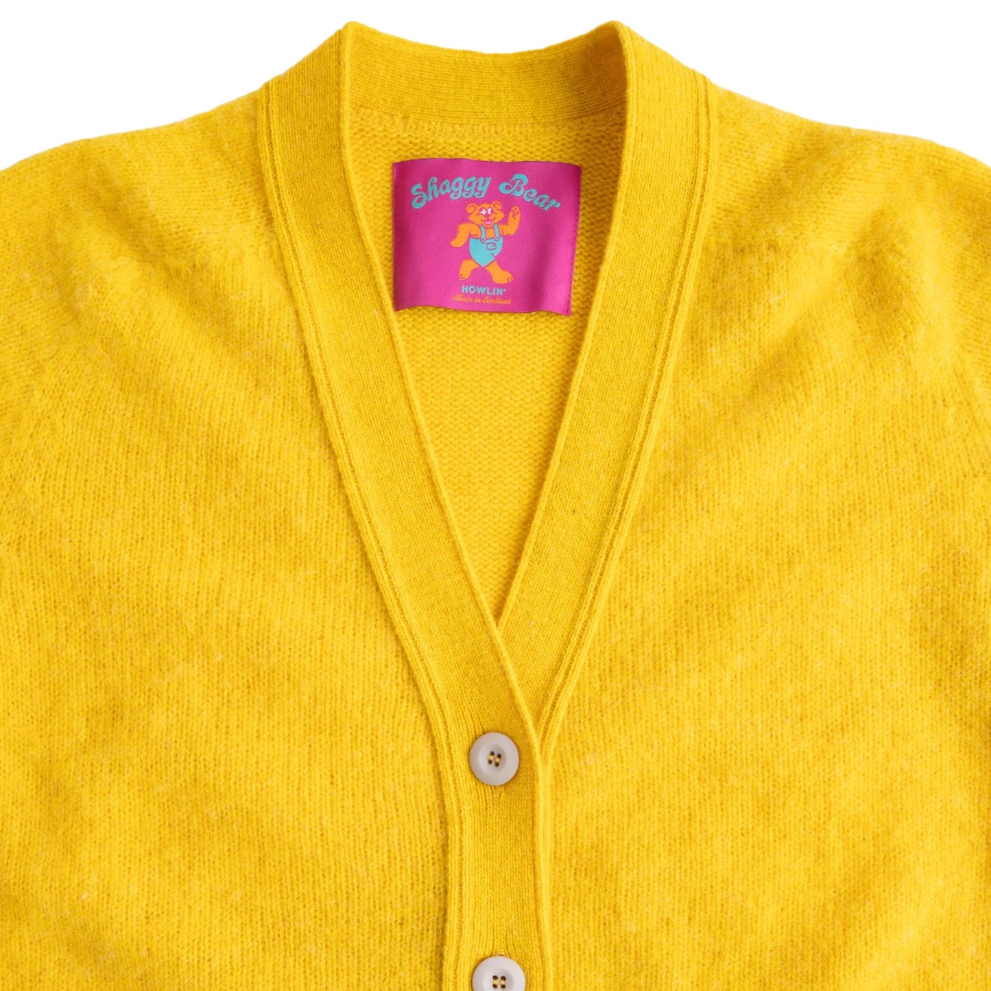 Shaggy Bear Cardigan - Butter In The Sun