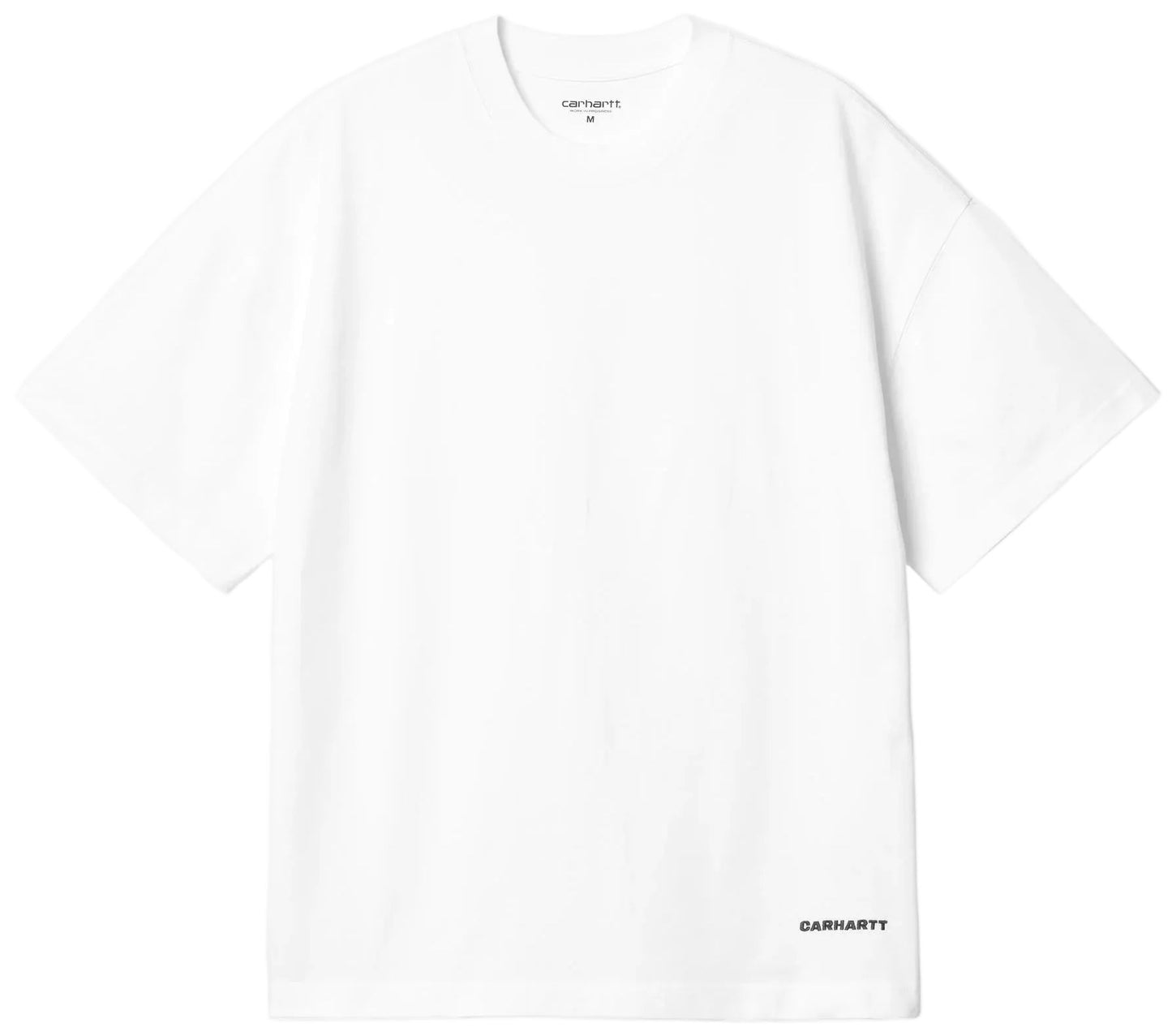 S/S Link Script T-Shirt - White/Black
