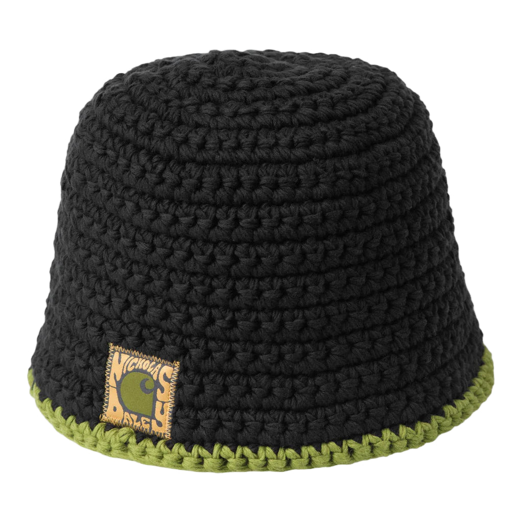 Nicholas Daley Knitted Hat - ND Black, Cedar Green