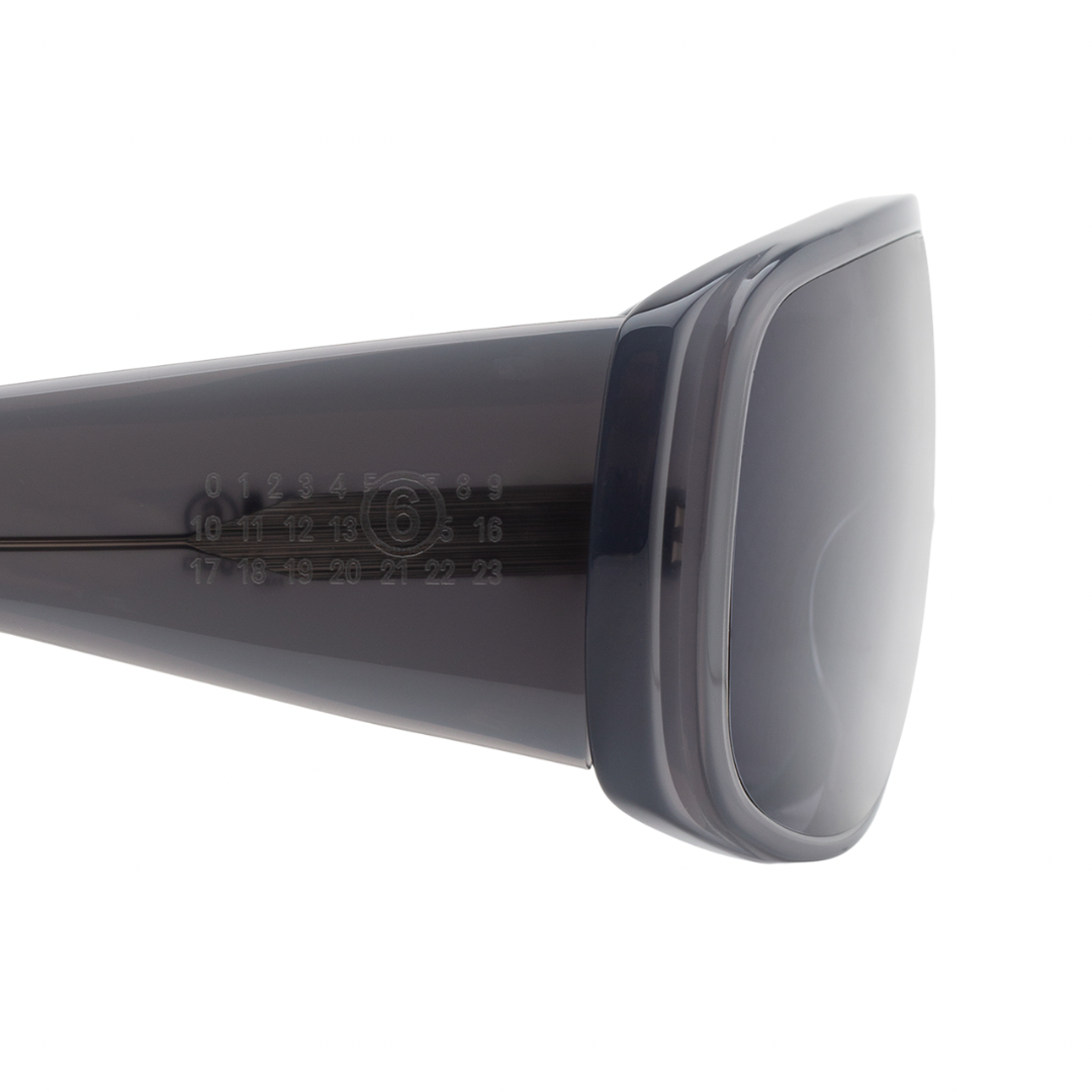 Shield Sunglasses Mask Grey