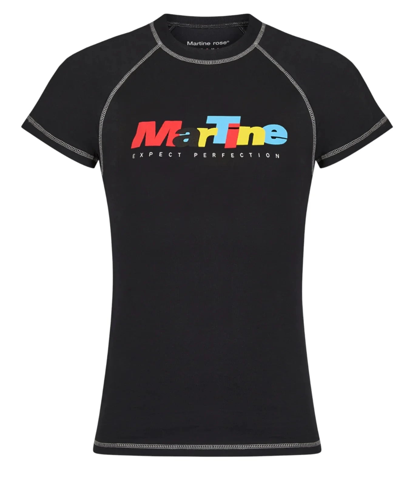 Raglan Shrunken T-Shirt - Black