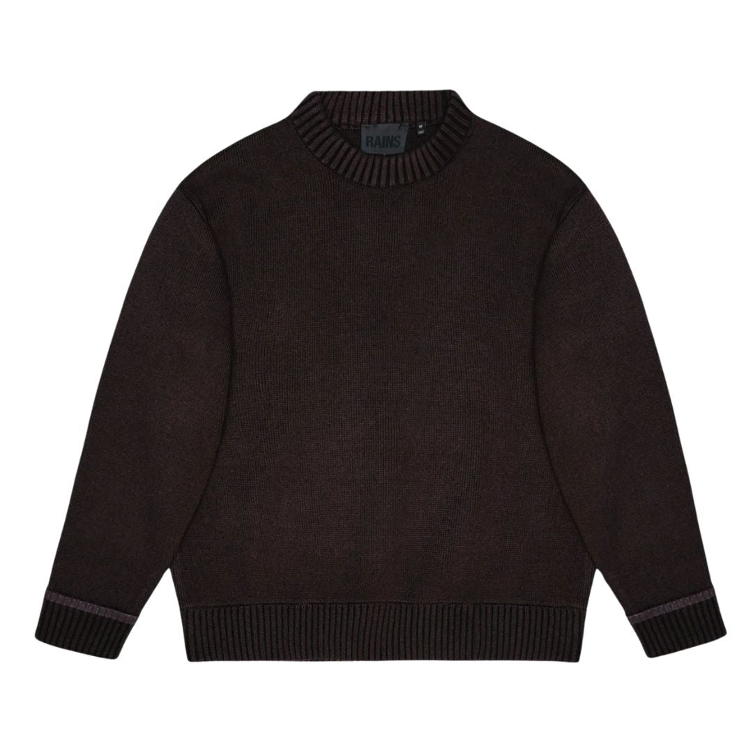Sowa Knit Crew Neck Bark - Bark/Black