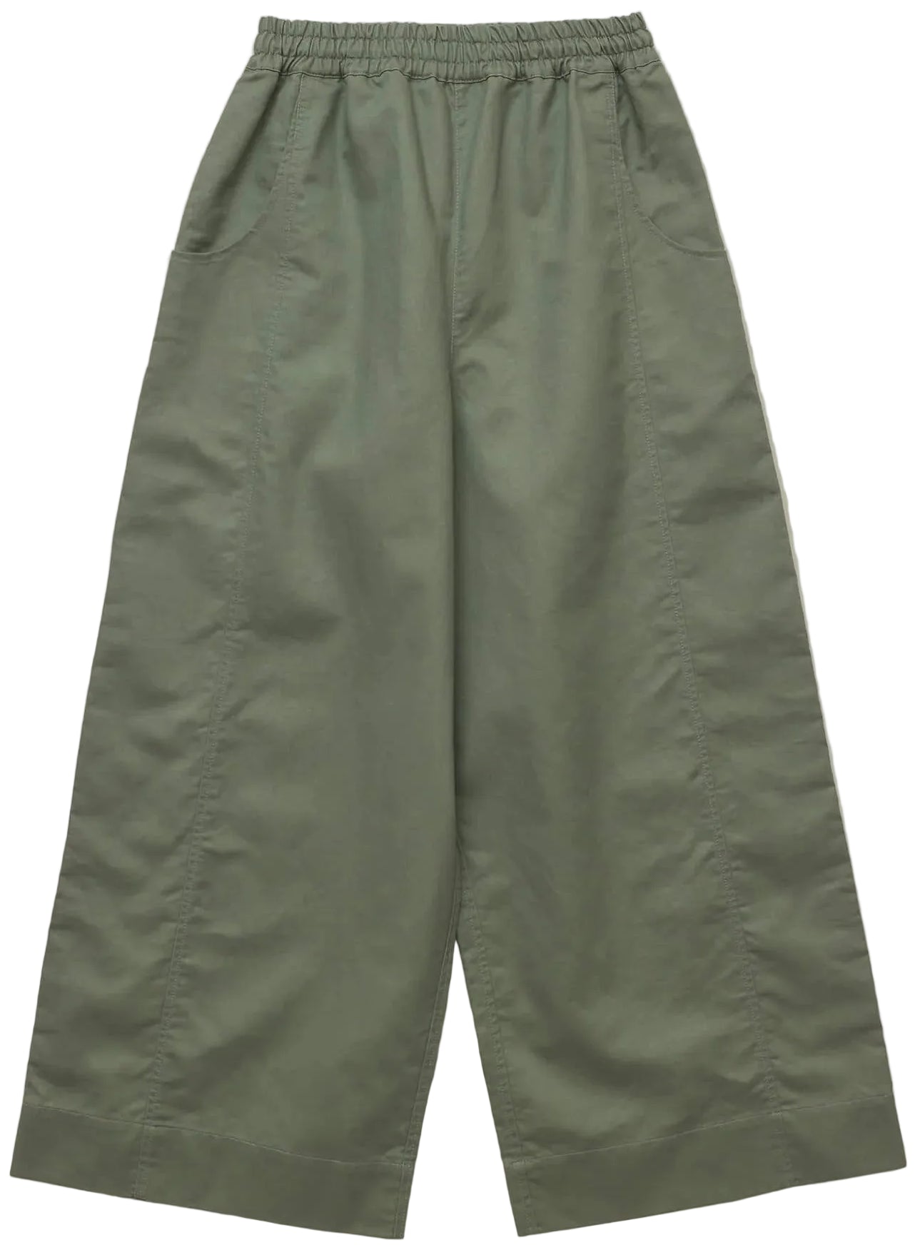 Wide Leg Trouser - Olive