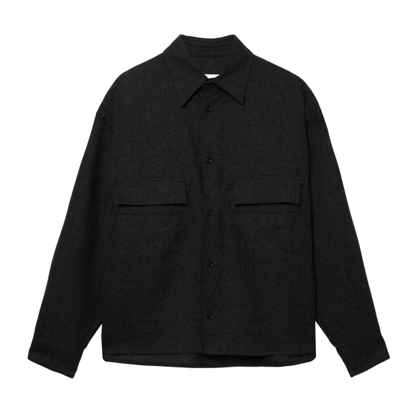 Crop Vincent Shirt - Coal
