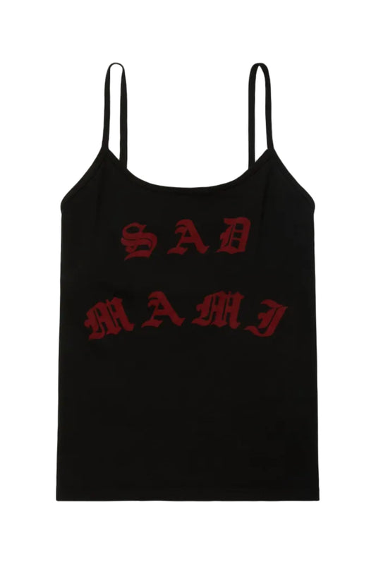 Sad Mami Cholita Tank - Black