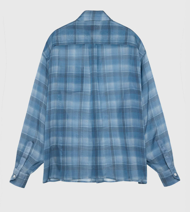 Silk Shirt Avio Check - Avio