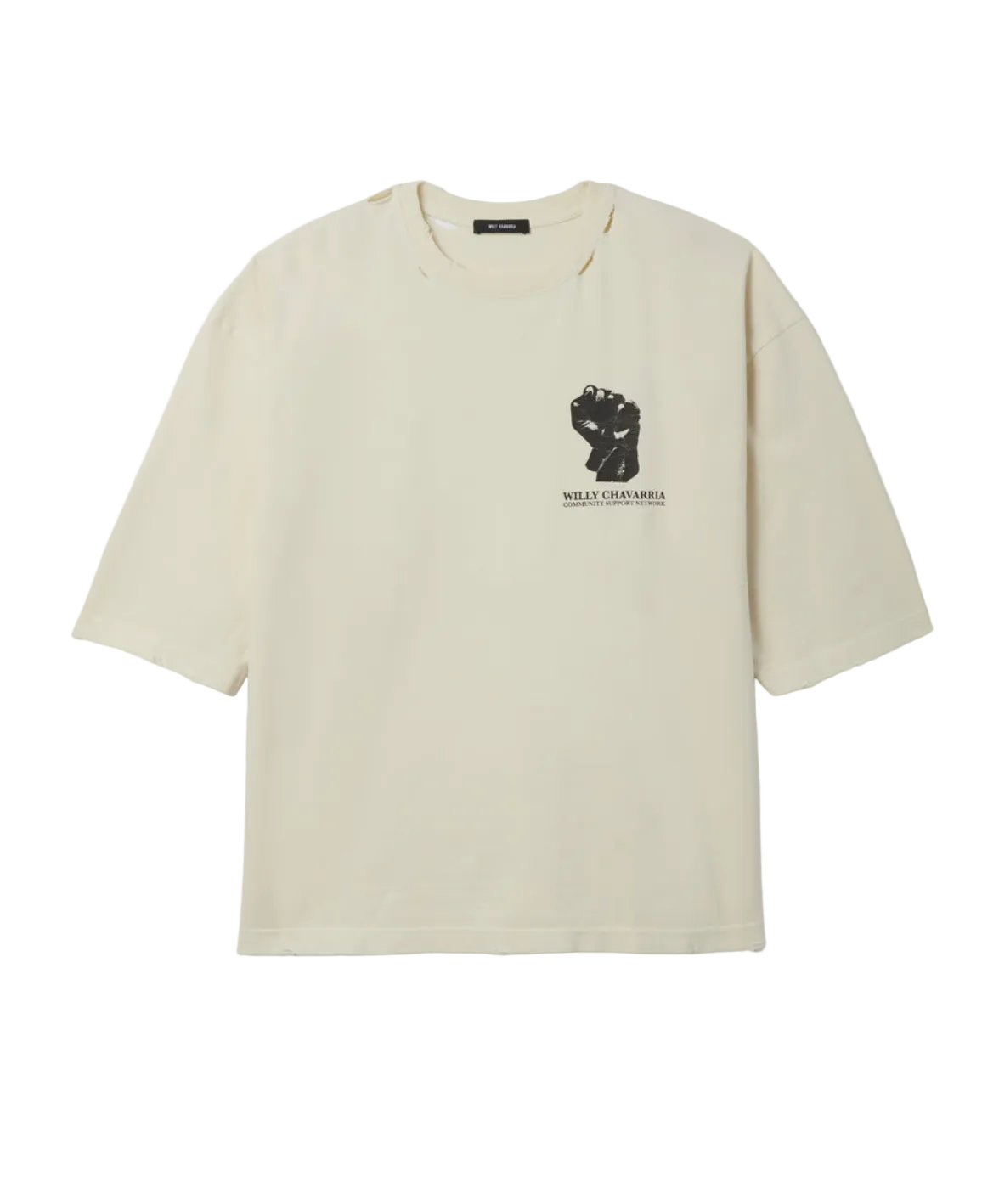 Resist, Persist, Exist, Buffalo Tee - Eggshell