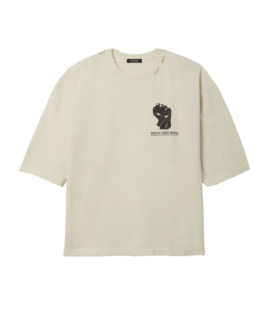 Resist, Persist, Exist, Buffalo Tee - Eggshell