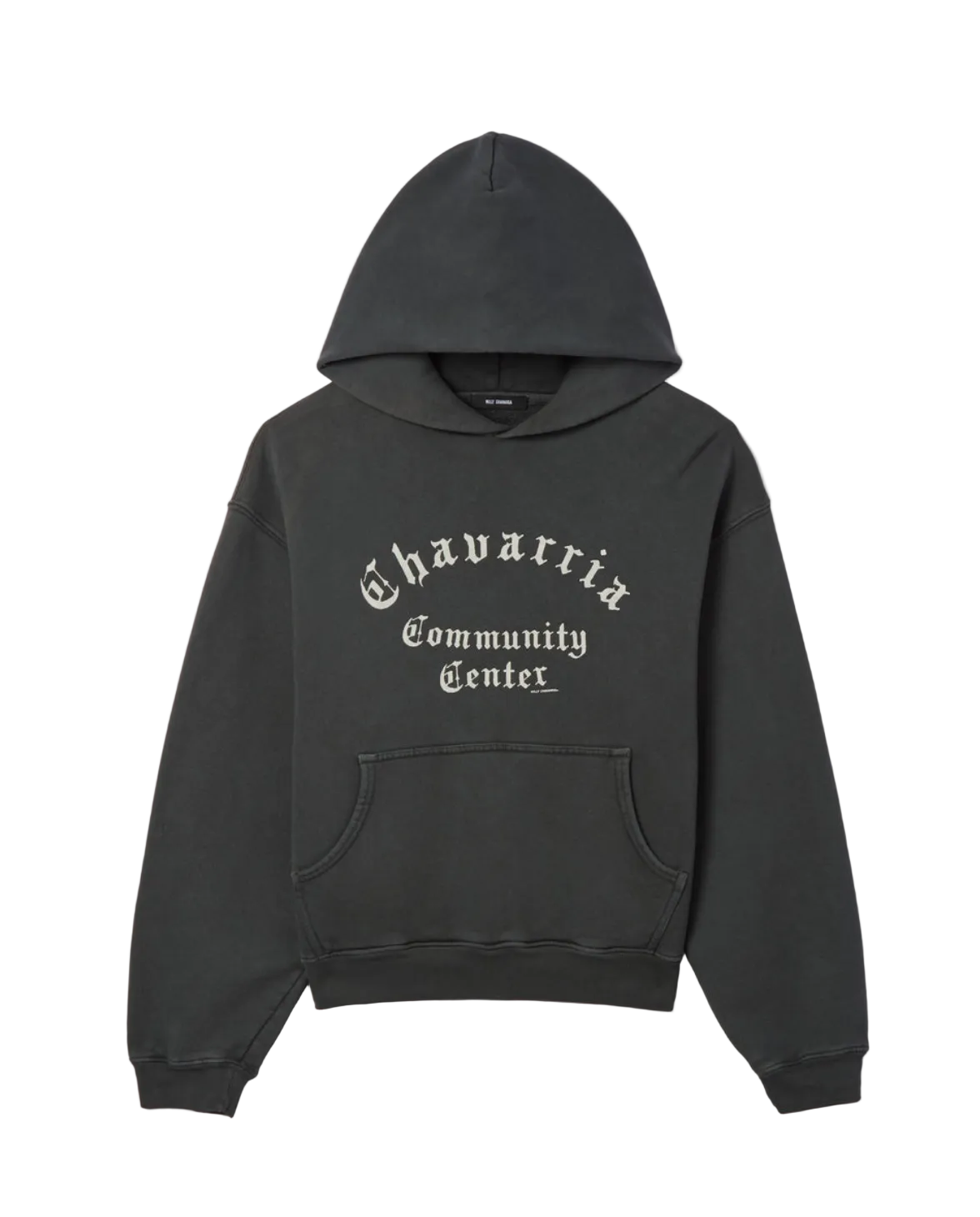 Chavarria Community Center Shrunken PO Hoodie - Pirate Black