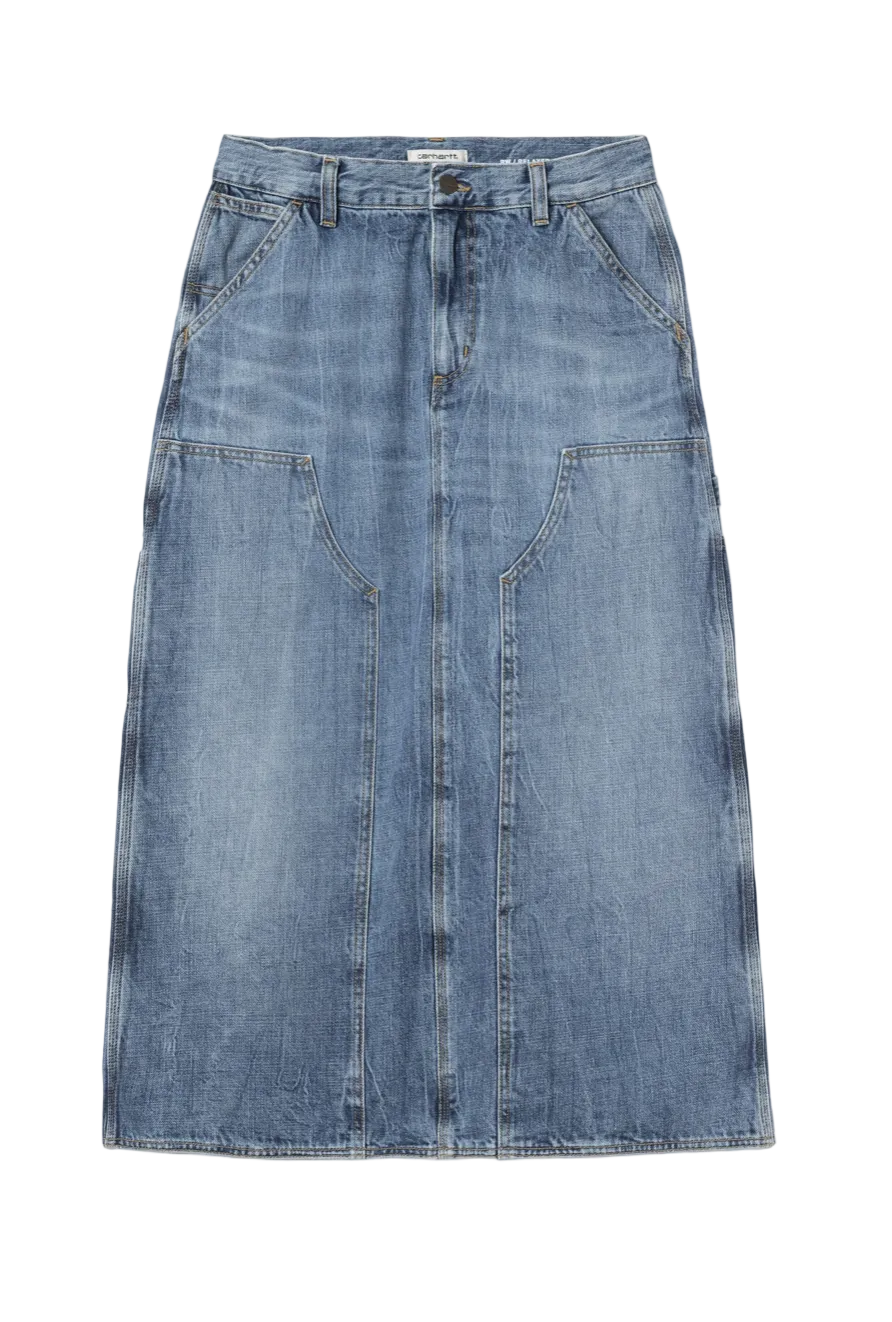 Women's Double Knee Skirt Long - Blue