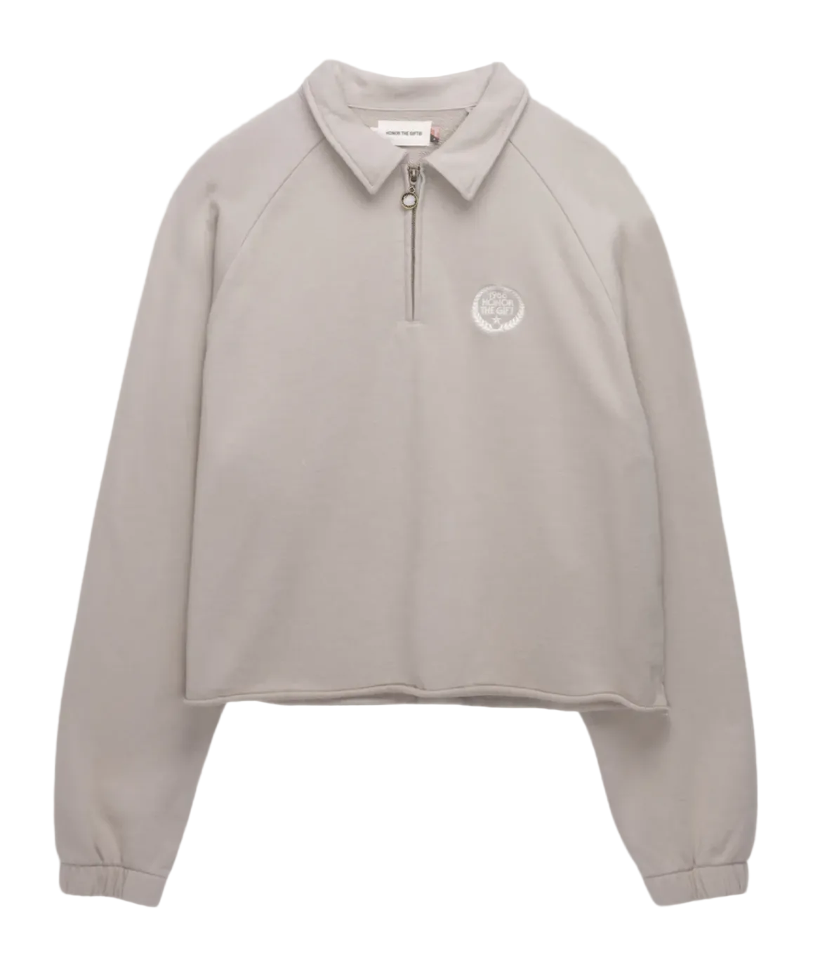Vintage Terry Quarter Zip - Vintage Stone