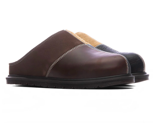 San Patchwork Mule - Butterscotch/Dark Brown